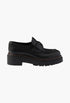 Black - Double Chocolate Leather Loafers - GLAM MODA